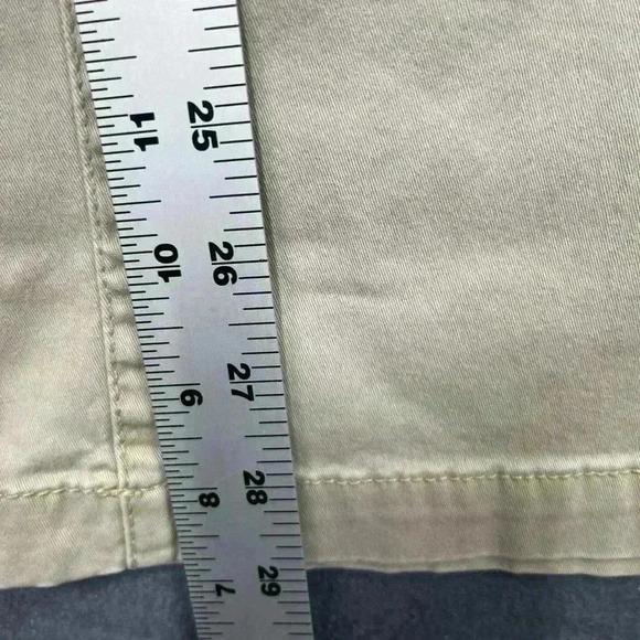 Maurices Wide leg Pants Womens 7/8 Reg stretch comfy casual Tan 0542 - Picture 5 of 8